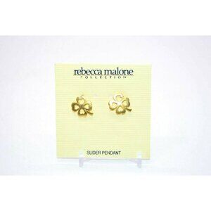 Rebecca Malone Gold Tone Four Leaf Clover Slider